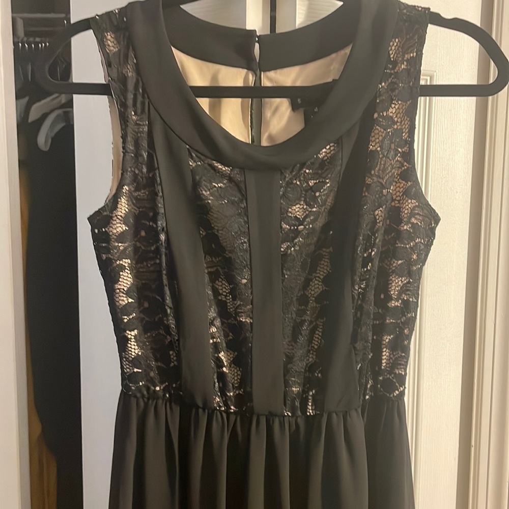 Black Maxi Top design lace